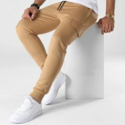 Promo 🎉 Pantalon Jogging TX-818 Camel de Zayne Paris 👍 -Zayne Paris Soldes zayne paris 340385 TX 818 3 20221007T154706 03