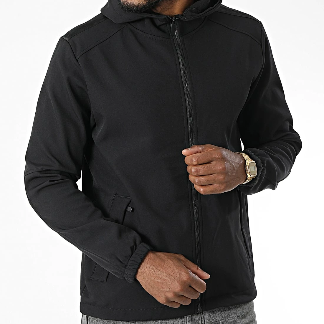 Remise 😀 Veste Zippée Capuche E341 Noir de Zayne Paris 🥰 3 Remise 😀 Veste Zippée Capuche E341 Noir de Zayne Paris 🥰 – Image 3