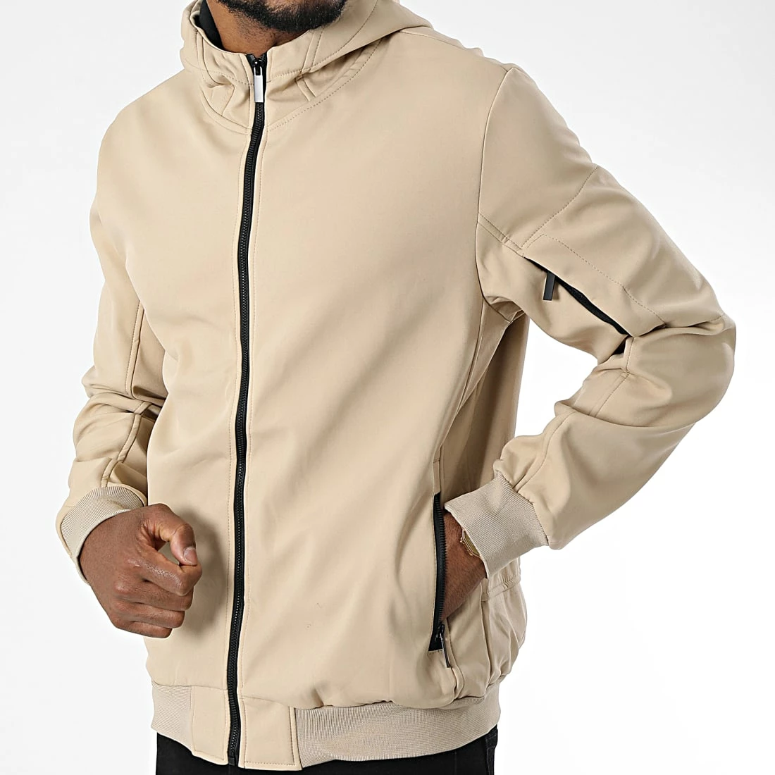 Meilleure affaire 😉 Veste Zippée Capuche E342 Beige de Zayne Paris 🛒 1 Meilleure affaire 😉 Veste Zippée Capuche E342 Beige de Zayne Paris 🛒