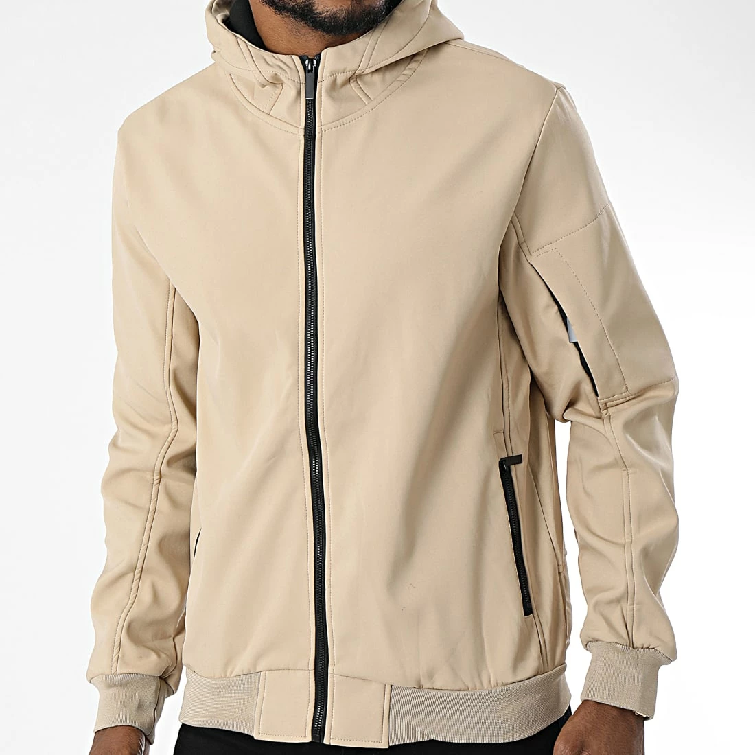 Meilleure affaire 😉 Veste Zippée Capuche E342 Beige de Zayne Paris 🛒 3 Meilleure affaire 😉 Veste Zippée Capuche E342 Beige de Zayne Paris 🛒 – Image 3