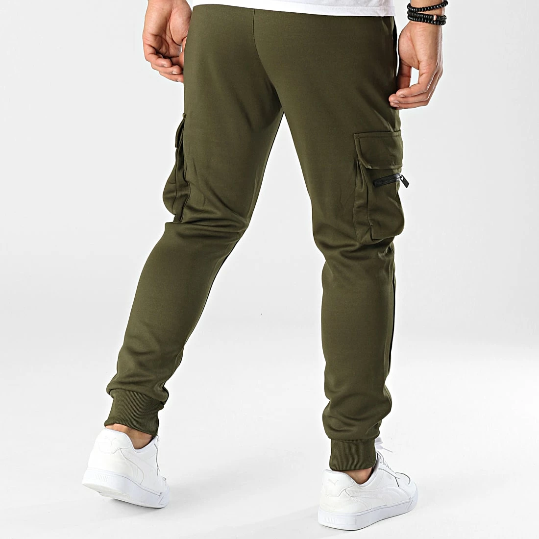Meilleure affaire 🎁 Pantalon Jogging TX819 Vert Kaki de Zayne Paris 😀 4 Meilleure affaire 🎁 Pantalon Jogging TX819 Vert Kaki de Zayne Paris 😀 – Image 4