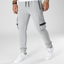 Offres 😉 Pantalon Jogging TX820 Gris Chiné de Zayne Paris 👍