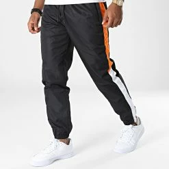 Vente flash ❤️ Pantalon Jogging TX805 Noir Orange de Zayne Paris 🌟