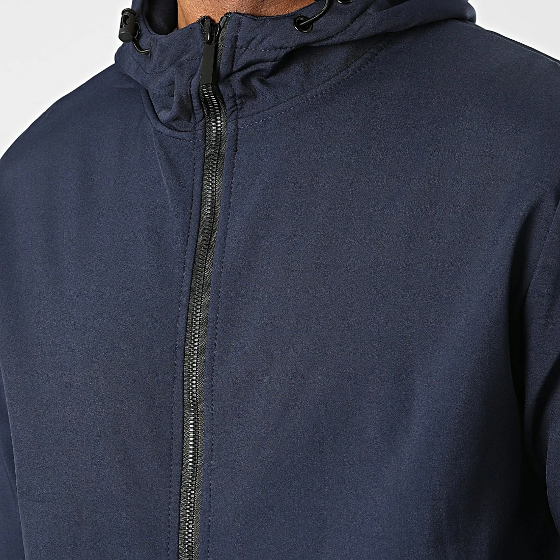 Le moins cher 😀 Veste Zippée Capuche E339 Bleu Marine de Zayne Paris 🔔 2 Le moins cher 😀 Veste Zippée Capuche E339 Bleu Marine de Zayne Paris 🔔 – Image 2