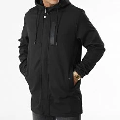 Tout neuf ⭐ Veste Zippée Capuche E348 Noir de Zayne Paris 🔔 -Zayne Paris Soldes zayne paris 342241 E348 1 20221007T161754 03