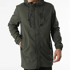 Meilleure affaire ⌛ Veste Zippée Capuche E348 Vert Kaki de Zayne Paris 🛒 -Zayne Paris Soldes zayne paris 342243 E348 4 20221007T161344 03